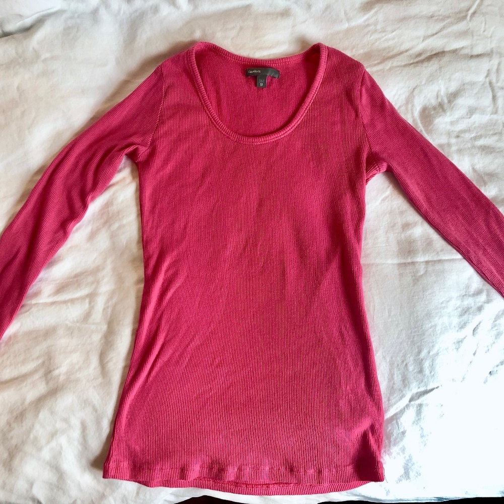 Pink GapBody Lounging Long-Sleeved Top (XS/S)